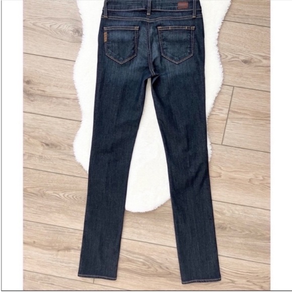 PAIGE Skyline Straight Jeans in Dark Wash Denim Size 25 - Picture 3 of 7